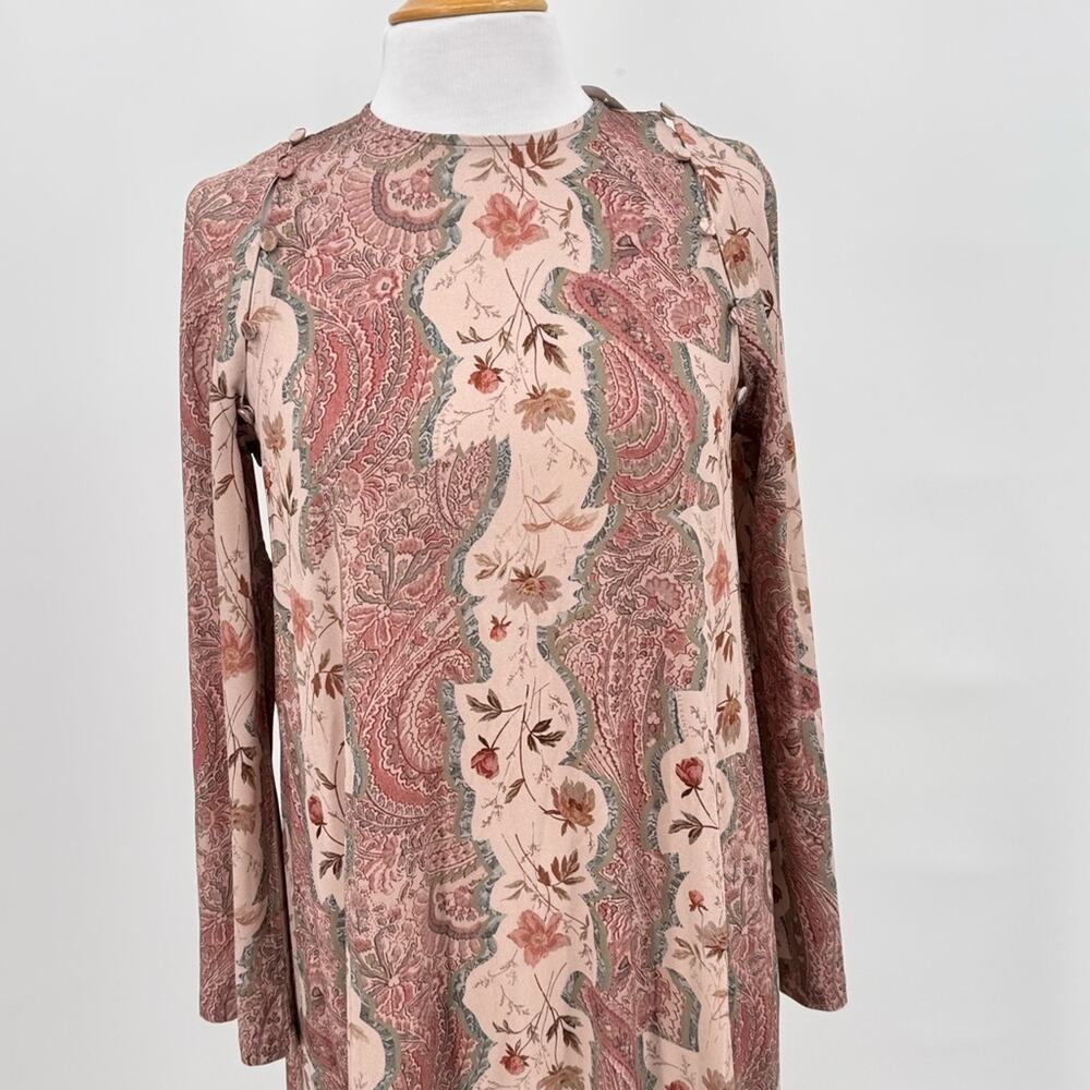 All Saints Susannah Cascade Maxi Dress Removable Sleeves Boho Floral US Size 0 - Picture 4 of 14